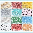 thumbnail image 4 of 900 cuentas de vidrio de 4,5-5,5 mm con 2 agujeros, 12 colores, rectangulares, espaciadoras, kit para hacer joyas., 4 of 9