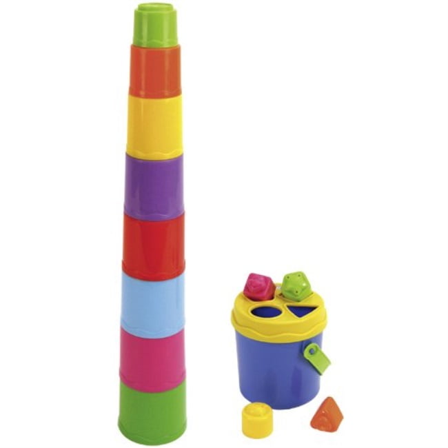 b toys stacking buckets