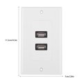 thumbnail image 1 of USB Plate, Wall Plate,  Socket USB Wall Plate for Office Building Home Coffee Shop Home Decoration Hotel, 1 of 8