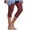 Red, variant on Timegard Capri Leggings for Women Summer Beach Vacation Casual Slim Comfy Side Lace Elastic Waist Crop Pants