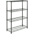 thumbnail image 3 of SAFAVIEH Bravo 4-Tier Chrome Wire Shelf Black, 3 of 4
