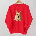 thumbnail image 4 of Zxlsdmn Womens Long Sleeve Sweatshirts Comfy Crew Neck Pullover Tops Trendy Graphic Sweatshirt Casual Drop Shoulder Fall Winter Sweat Shirts L, 4 of 5