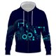 thumbnail image 1 of Sudadera con capucha y cremallera para hombre, con estampado 3D de ciencia ficción del futuro, estilo Harajuku, unisex, de gran tamaño, para otoño e invierno, 1 of 6