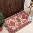 thumbnail image 4 of GLN Rugs Sparta - Indoor, Machine Washable Area Rug 2'x3' Turkish Red/Black Home Carpet, 4 of 8