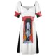 thumbnail image 4 of ILLMATIC Vestido de manga corta vestidos elegantes para mujer vestido morado, 4 of 6
