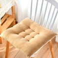 thumbnail image 4 of Back to School Savings! ESULOMP Chair Cushion Solid Color Seat Cushion Thickened Soft Milk Velvet Cotton Filled Chair Cushion Suitable for Kitchen Dining Chair Patio Cushion 15.75"x15.75"x3.94", 4 of 6