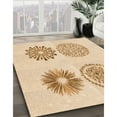 thumbnail image 2 of Ahgly Company Indoor Square Patterned NavajoWhite Gold Area Rugs, 3' Square, 2 of 6