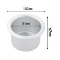 thumbnail image 4 of Drink Holder Rustproof Stainless Steel Pontoon Car RV White, 4 of 6