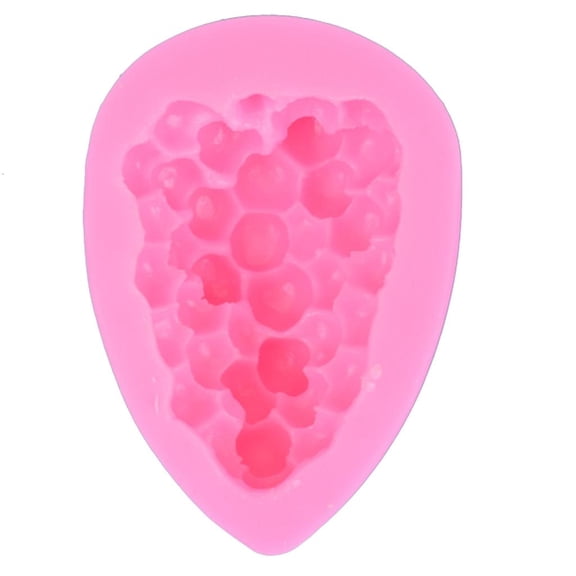 SDFGTstore Grapes Shaped Silicone Mold Fondant Mold for DIY Fondant Decorations Cake Handmade Soap Chocolate, Fruit Silicone Molds