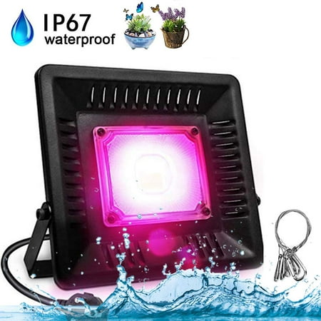 Peroptimist Waterproof 50W LED Grow Light Full Spectrum, COB LED Grow Light, Natural Heat Dissipation Without Noise, Suitable for Plants All Growing Stage Indoor or (Best Way To Grow Weed Indoors Without Lights)