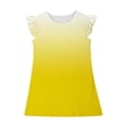 thumbnail image 5 of WQQZJJ Girls Casual Dresses Gradient Color Round Neck Dresses Ruffle Sleeveless Dresses Summer School Party Knee-Length Dresses, 5 of 6