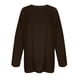 thumbnail image 4 of Uootdi Women's Plus Size Tops Crewneck Long Sleeve Sweatshirt Oversized Casual Loose Fit Basic T Shirts Blouse Gift, 4 of 5