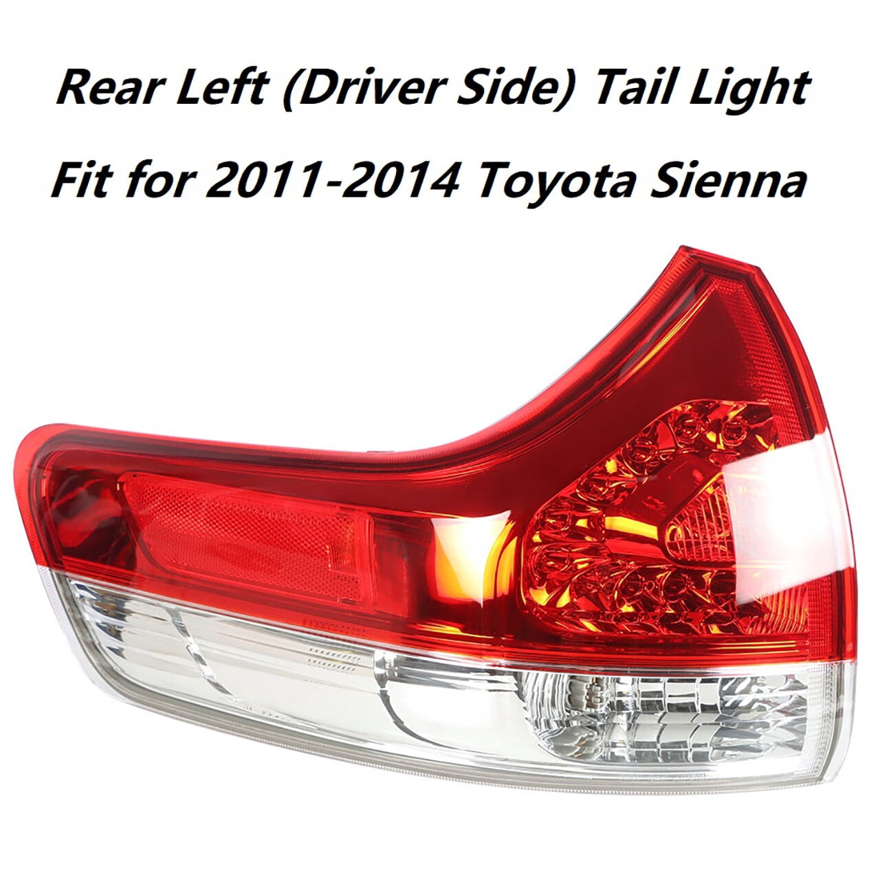 LABWORK Rear Tail Light Lamp Housing Assembly Fit for 2011 2012 2013 2014 Toyota Sienna, Rear Left (Driver Side)"