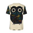 thumbnail image 3 of Rocae Owl with Mandala for Breathable Men's Baseball T-Shirt Fashionable Casual Baseball Jersey, Moisture-wicking Sportswear X-Large, 3 of 9