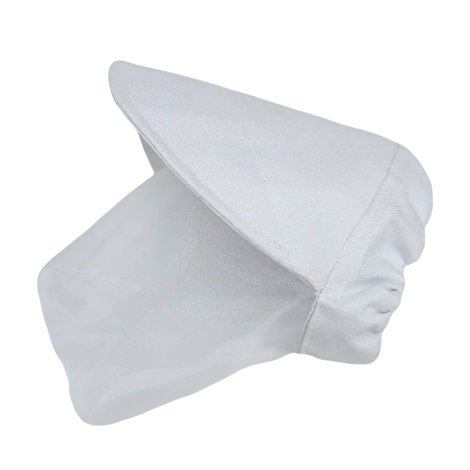 Breathable Mesh Dog Head Net Adjustable Anti-Insect Sun Visor Face Guard for Small Medium Dogs Outdoor Camping Walking Travel(White-M)