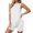White, variant on Women's Sleeveless Solid Two-Piece Shorts Set, Casual Loose Summer Outfit,Brown,M