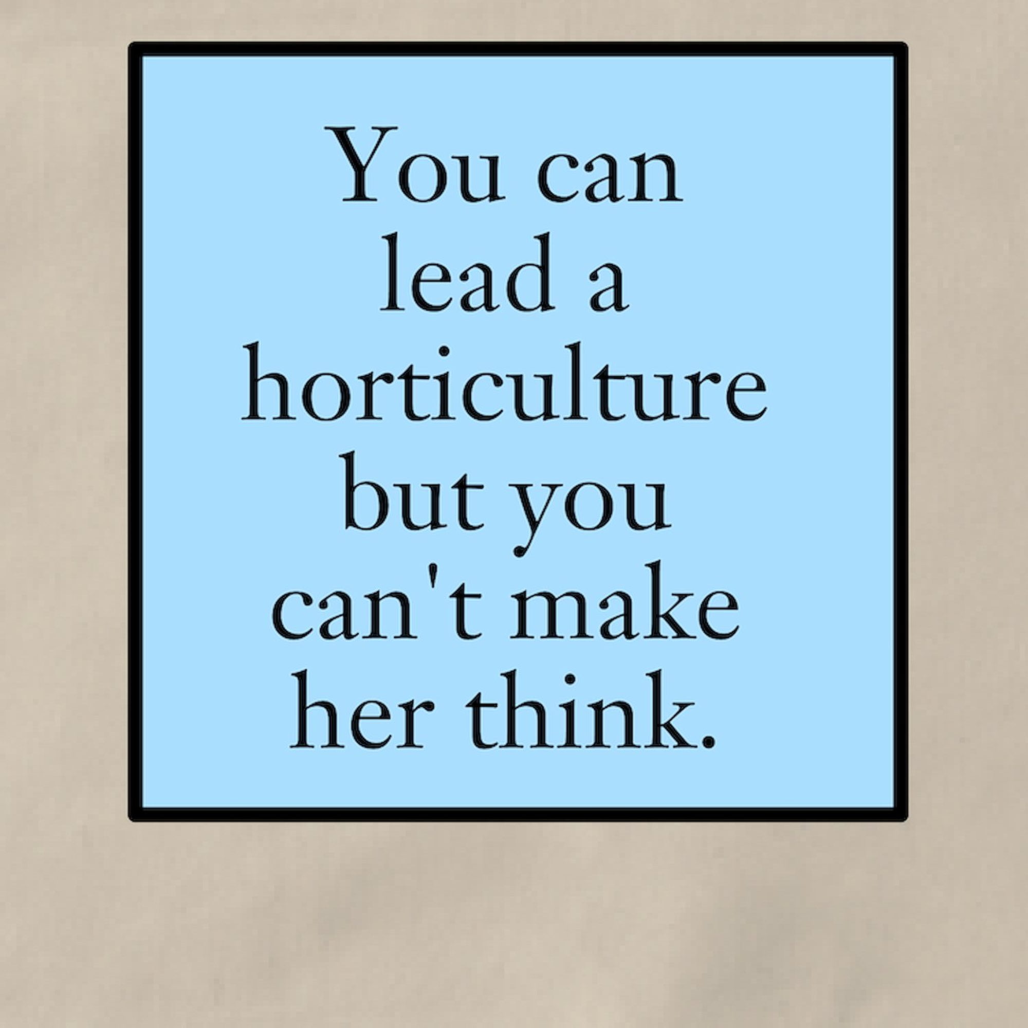 CafePress - You Can Lead A Horticulture - Kitchen Apron with Pockets, Grilling Apron, Baking Apron