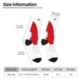 thumbnail image 2 of Logiee HOHOHO Christmas Print Adult Socks for Men & Women,Calf Socks, Ankle Socks,Boots Socks,Breathable Casual Sock,Unisex Crew Socks, 2 of 6