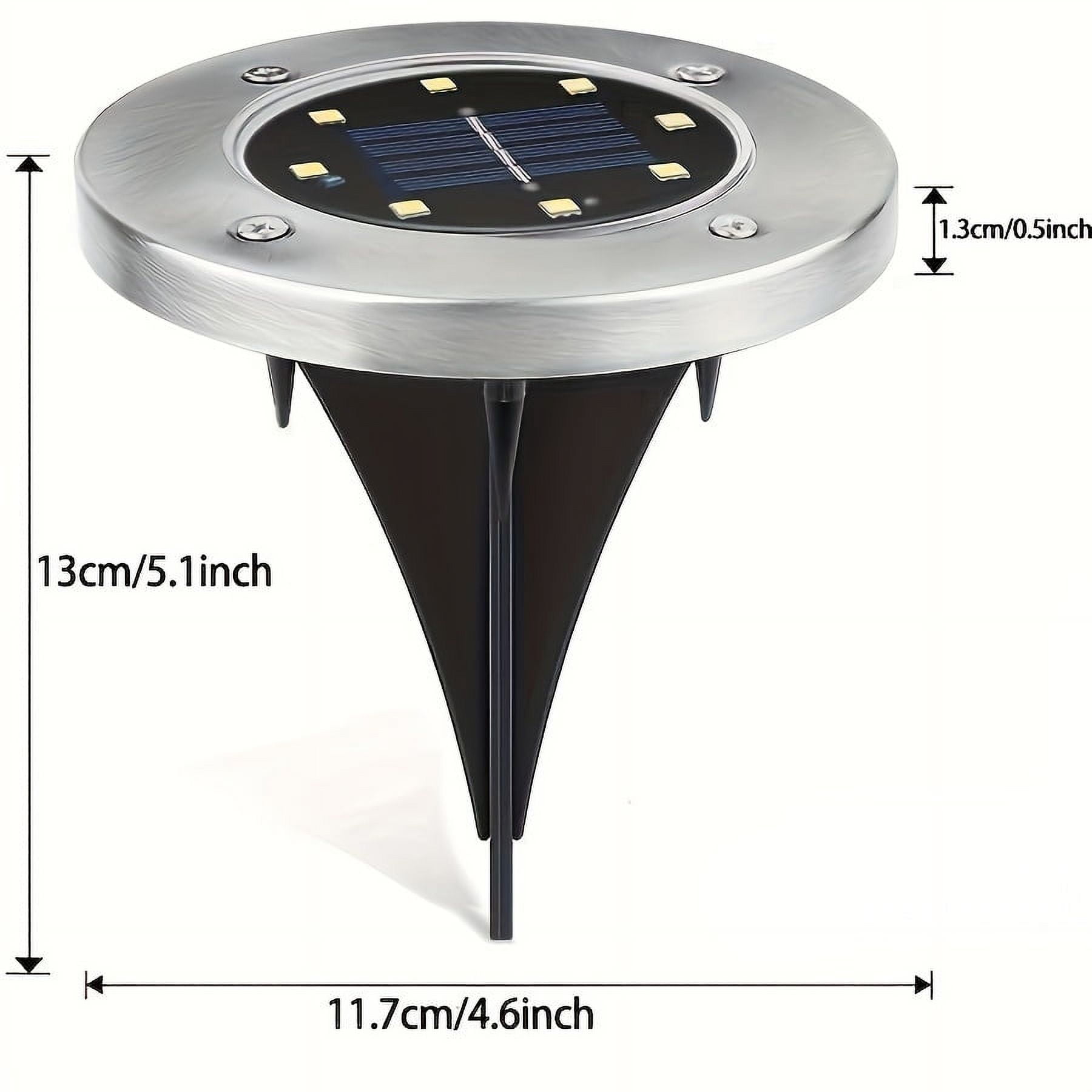 HOODINK 18 Pack Solar Ground Lights, Outdoor Lights Solar Powered Waterproof, Solar Pathway Lights for Garden Yard Patio Driveway Walkway