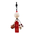 thumbnail image 1 of Car Interior Hanging Pendant Bodhi Root Lotus-shape Car Hanging Pendant Decor, 1 of 9