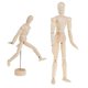 thumbnail image 3 of Herramientas de madera para dibujar bocetos, títeres articulados flexibles especiales, imitación del cuerpo humano, suministros para tallado, 3 of 5
