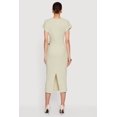 thumbnail image 3 of Women's Textured Knit Asymmetrical Bow Side Midi Dress, 3 of 3