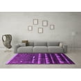 thumbnail image 3 of Ahgly Company Indoor Rectangle Solid Pink Modern Area Rugs, 7' x 10', 3 of 4