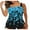 Royal Blue, variant on Gupgi Plus Size Swimsuits for Women 2pcs Bathing Suits Tankini Padded Tops with Swim Shorts