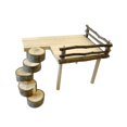 thumbnail image 4 of GROWTH TANK Hamster Platform, Stand, Shelf, Hamster Ladder, Exercise Toy, Decor, Wooden Mice D, 4 of 9