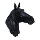 thumbnail image 4 of Estatua de cabeza de animal de resina para montar en la pared, escultura rústica realista, adorno artesanal Caballo Negro 20x22cm, 4 of 9