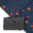 thumbnail image 1 of 5x10 Water-Resistant  All Ages Unisex Picnic Blanket  Midnight Poppy, 1 of 5