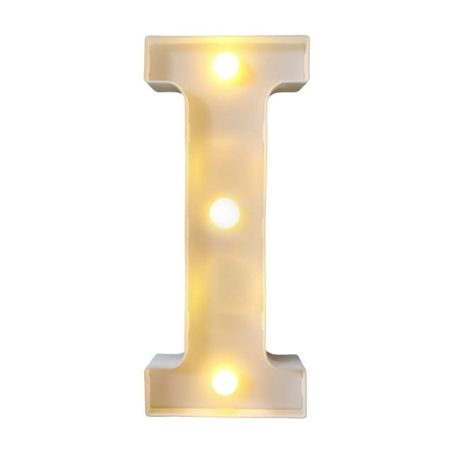 HaoXun LED Letter Lights Alphabet Lamp - ABS Plastic Marquee Letters with Built-in LED Lighting for Birthday Party Wedding Home Decorations