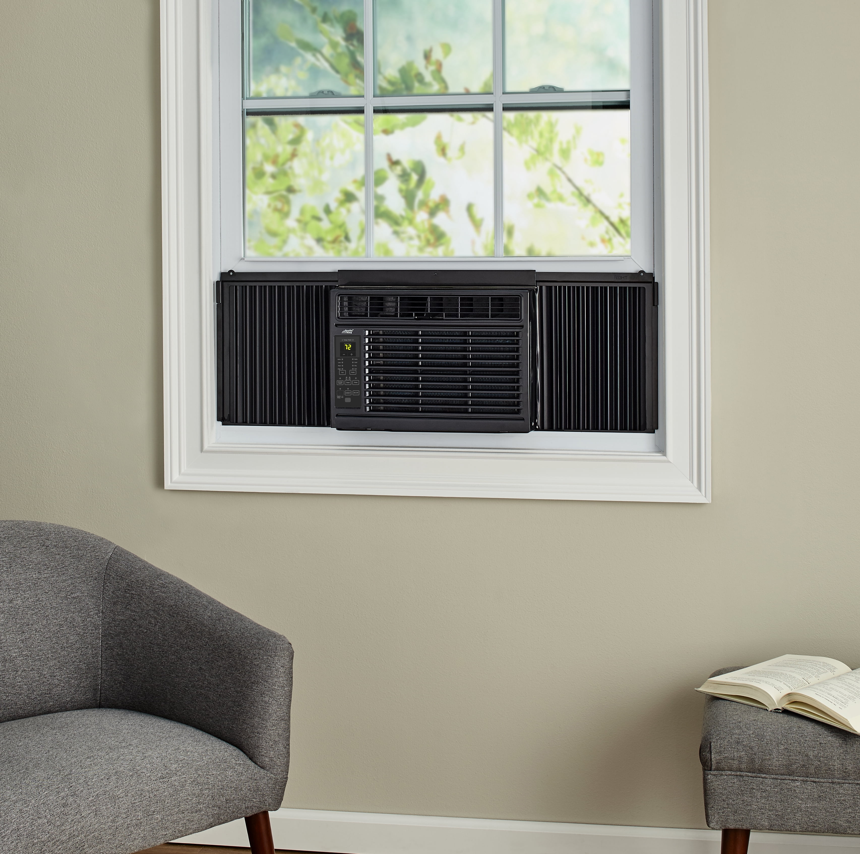 Arctic King 8,000 BTU 115V Smart Window Air Conditioner, Black, WWK08CW91E-B