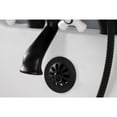 thumbnail image 4 of Kingston Brass KS267PXMB Kingston Three-Handle 2-Hole Deck-Mount Clawfoot Tub Faucet with Hand Shower in Matte Black, 4 of 7