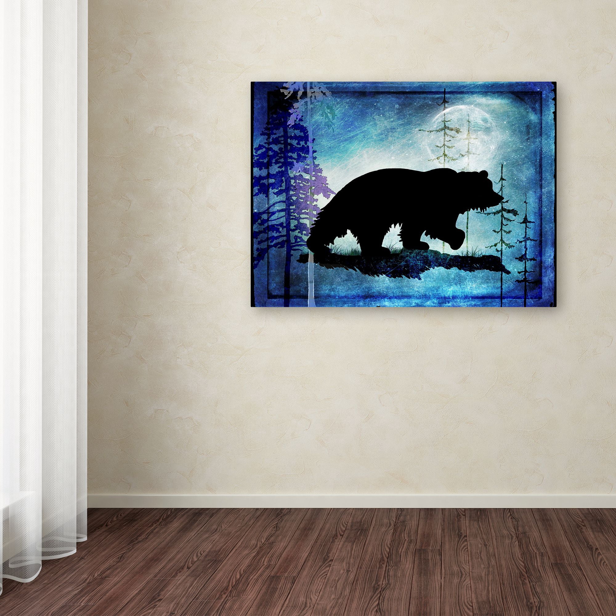 Trademark Fine Art 'Midnight Bear II' Canvas Art by LightBoxJournal