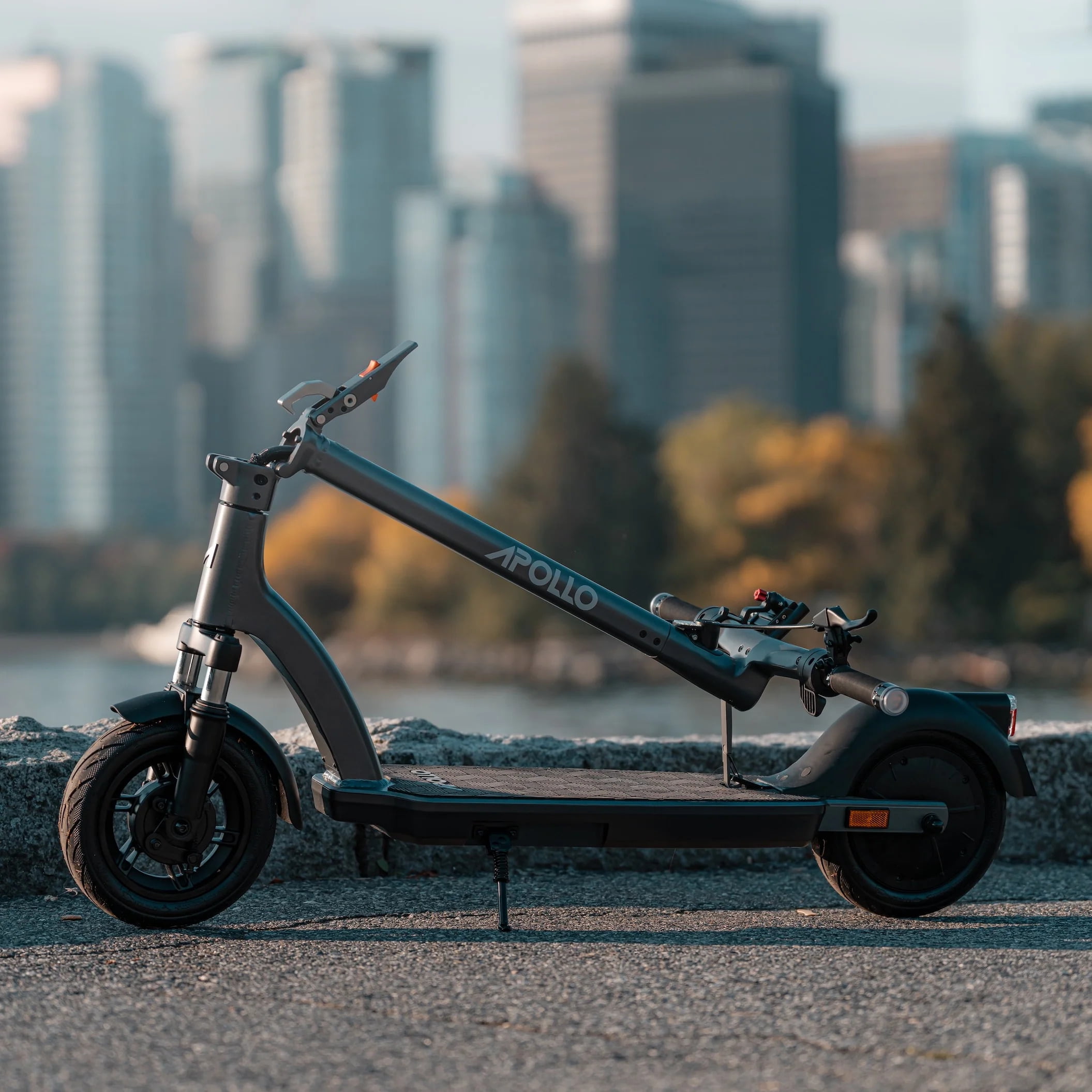 Apollo Air 2023 Foldable Electric Scooter w/43 mi Max Operating Range & 21  mph Max Speed