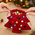 thumbnail image 4 of Fufafayo Christmas Tree Drawstring Bag Ornaments Hanging Decorations Window Party Decor Cute Tree Shaped Gift Bag for Indoor Outdoor Xmas Holiday Party Atmosphere Decor, 4 of 7
