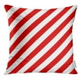 thumbnail image 1 of RYLABLUE Classique Abstrait Géométrique Motif Rayé Diagonale avec des Rayures Rouges et Blanches Composition de Couleur Jeter Taie d'Oreiller Housse de Coussin, 1 of 1