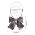 thumbnail image 2 of INSPIRE CHIC Women's Cute Plaid Elastic Strap Pre-tied Bow Ties, 2 of 6