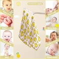 thumbnail image 3 of 5 PCS Baby Duck with Heart Baby Muslin Washcloths, Cute Soft Absorbent Face Towel Burp Cloths Cotton Bath Wipes Infant Wash Cloth for Newborn Boys Girls, 3 of 7