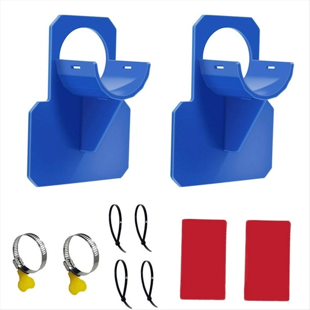 2 Juegos de Soportes para Tuberías de Piscina, Accesorios para Piscinas Elevadas, Accesorios para Piscinas, Mangueras para Piscinas Elevadas, Color Azul