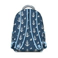 thumbnail image 3 of Ocean Voyage Student Backpack Waterproof Durable Composite Oxford Cloth with Sail, Rudder, and Helm Print, Adjustable Straps, Large Capacity for Beach, School, and Daily Use, 3 of 6
