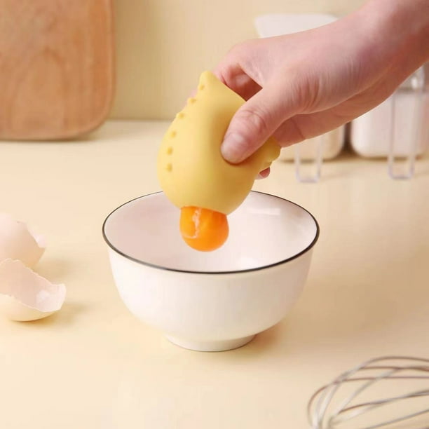 Vaso separador de clara de huevo y yema | Herramienta de cocina separadora de huevos de plástico | Aislador de líquido de huevo de gran capacidad y fácil limpieza | Conveniente Gadget de Cocina | 1