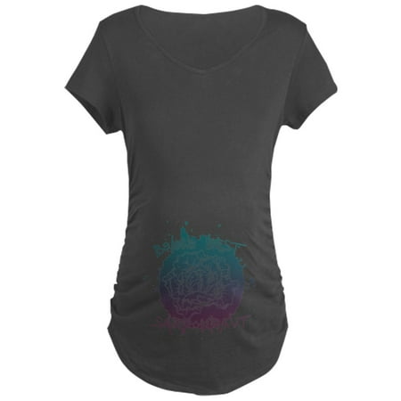 

CafePress - Ukraine Kiev Flag Coat Of Arms H Maternity T Shirt - Maternity Dark T-Shirt