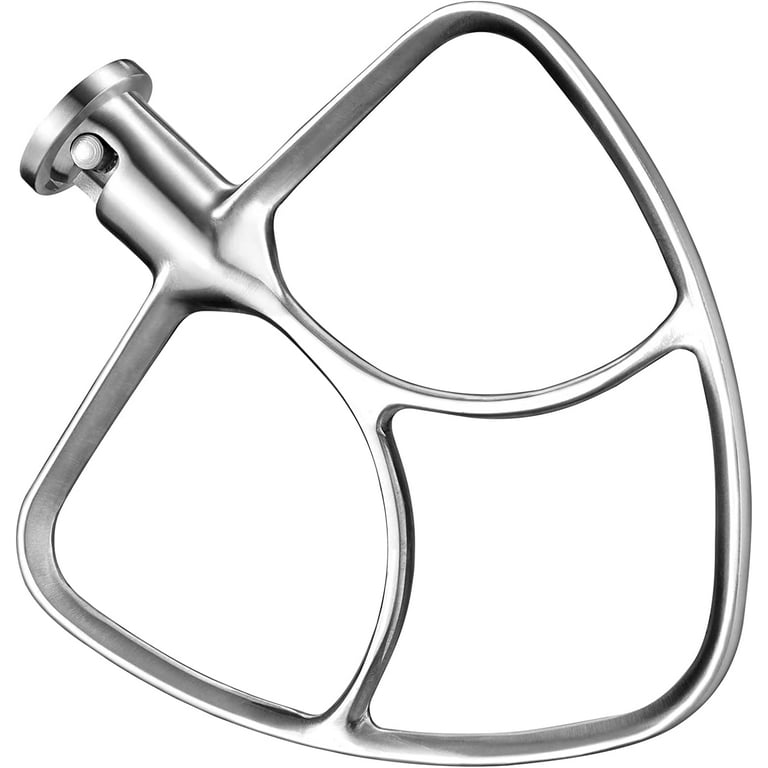 Stainless Steel Flat Beater for Kitchenaid Mixer Attachments and  Accessories Replacement, Paddle for 4.5-5QT Tilt-Head Stand Mixers  Attachments,Non Coated, Dishwasher Safe,(NOT for Lift-Bowl Type), Fits For  K45, K45SS, KN15E1X, KSM75, KSM85PS, KSM88PSQ