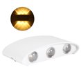 thumbnail image 3 of AC85-265V 6W estilo arco LED aplique de luz muestra lámpara de pared moderna para dormitorio blanco cálido, 3 of 8