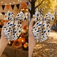 thumbnail image 4 of AUNVITO Clearance Halloween Pumpkin Ghost Print Bow Hair Clip Barrette for Women Girls Hair Accessory Party Favors Holiday Costume Decor Halloween Pumpkin Ghost Bow Hair, 4 of 6