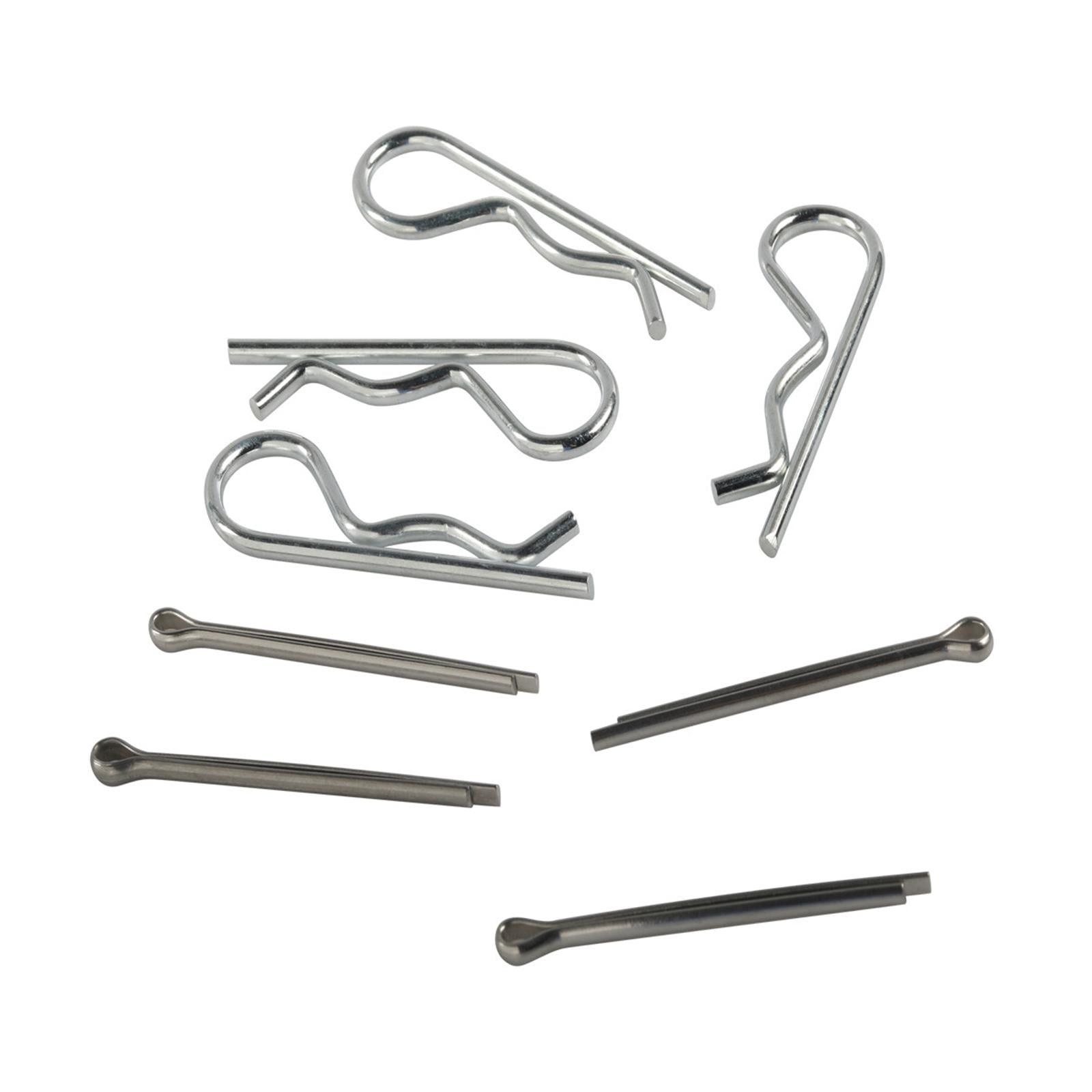 250 Pieces Cotter Pin Spring Fastener Hairpin Cotter Pins Set Heavy Duty Accessories Premium R Clips for Mower Carts Truck Tractors