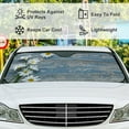 thumbnail image 5 of GZHJMY Car Front Windshield Sunshade UV Heat Protection, Foldable Auto Windshield Sun Visor for Sedan SUV Truck Daisies on Wooden Board, Car Sunscreen51x27.5inch Keep Vehicle Cool, 5 of 6