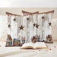 thumbnail image 3 of Farmhouse Outdoor Waterproof Pillow Covers, Western Texas Star American Country Berry Decorative Square Throw Pillowcase Sofa Cushion Sham for Patio/Couch/Chair, 26"x26" 2 Pack, 3 of 8
